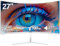 Gawfolk Écran PC 27 Full HD (1920x1080) 100Hz 1ms - Courbure 1800R, Eye Care, FreeSync - HDMI, DP - Support Inclinable, VESA 75x75 - Noir
