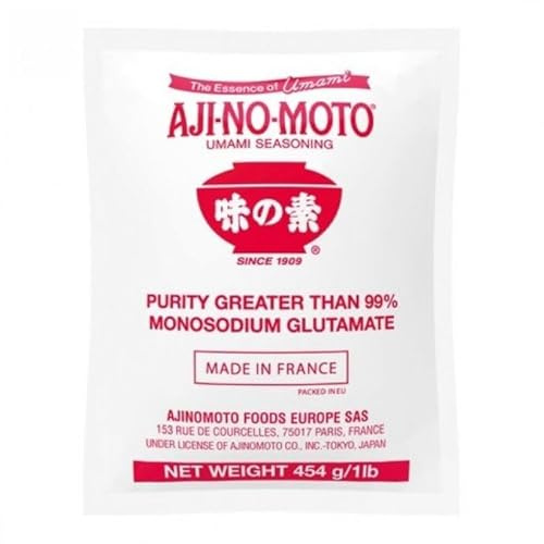 YIJIA | AJI NO Umami seasoning 99% Glutamato 454Gr - Como potenciador del sabor, este condimento se usa ampliamente en platos caseros (Paquete de 1)
