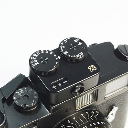 DOOMO MADE Meter D Brass Version, Shoe Mounted Light Meter for Vintage Cameras (Black)