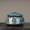coperchi sigillati, Barattoli for la conservazione del tè in stile cinese vintage Barattoli for il tè tradizionali in ceramica formati al forno in ceramica for la decorazione della cucina domestica, b