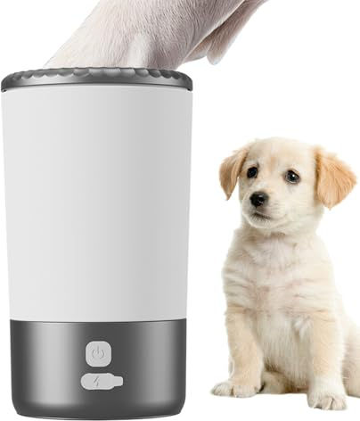 Limpiador Automático De Patas De Perro, Herramienta Eléctrica De Limpieza De Patas Para Mascotas Con Carga USB, Apto Para Gatos Y Perros, Fácil De Usar, Perfecto Para Limpieza De Paseos, Hogar