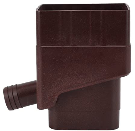 Fabater de Recolección de Agua de Lluvia, Kit de Desviador de Barril de Lluvia para Deseviar Agua con Manguera de 48 , SE Adapta A Bajantes Estándar de 2 X 3 , para CESPED Y JARDÍN (Marron