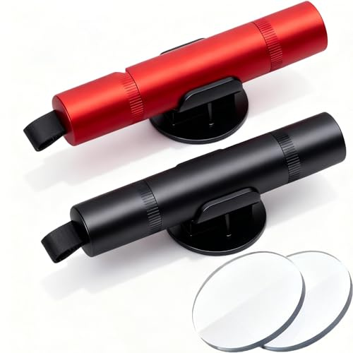 GLDFYYDS Car Safety Hammer 2-in-1 Mini Window Breaker & Seatbelt Cutter, Tungsten Steel Head Escape Tool (85 * 18mm) with Mounting Brackets for All Vehicles (2 Pack)