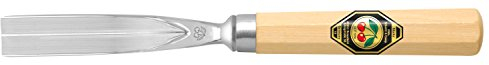 KIRSCHEN Werkzeuge 3139016 | Bildhauerbeitel mit Heft, Stich 39, gerade, 16mm