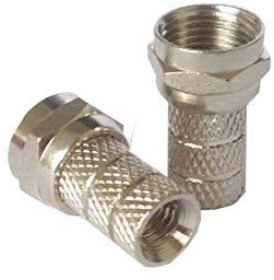 electrosmart® - Confezione da 5 connettori a vite femmina per doppio cavo della TV satellitare, diametro interno 4 mm, per cavi modello CT63, CT64 e WF65 e cavi coassiali