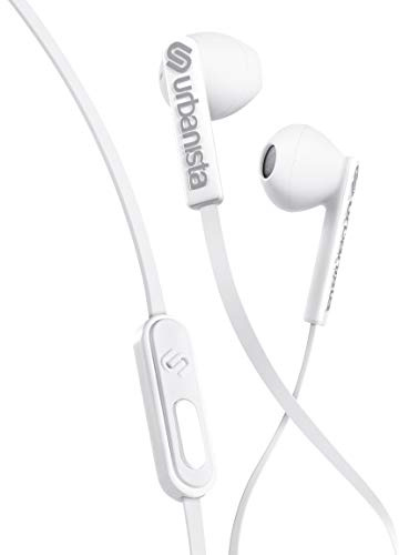 Urbanista San Francisco Earphones [ DYNAMIC EAR-PODS ], Call-Handling with Microphone, 3.5mm Stereo Input - Fluffy Cloud