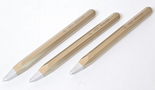 3x Rennsteig Burin pointu 200mm N ° 3020Ciseau Chrome Vanadium fabriqué en Allemagne