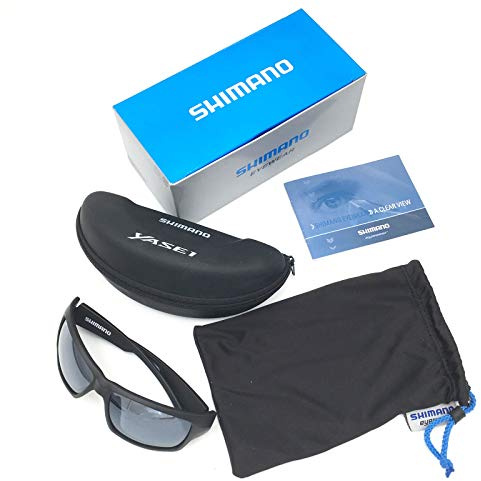 SHIMANO Yasei polarisiert Sonnenbrille schwarze Gläser SUNYASSM