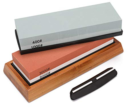 VISLONE 400/1000 3000/8000 Grana Premium Pietra per affilare affilata Pietra per affilare Set Ideale per affilare tutte le lame Affilacoltelli antiscivolo