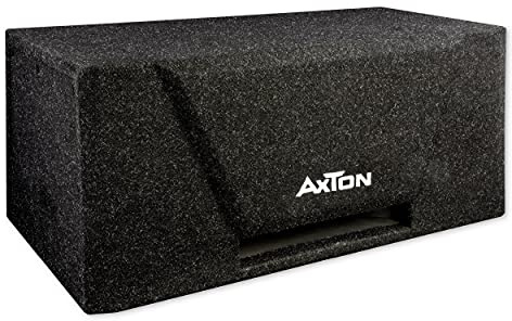 AXTON ATB220 – Bandpass-Subwoofer, Bassbox mit 2 x 20 cm Treibern, 300 W | Leistungsstarke Bandpass-Basskiste, Gehäuse mit zwei 20-cm-Basstreibern, für Auto, LKW & Reisemobil