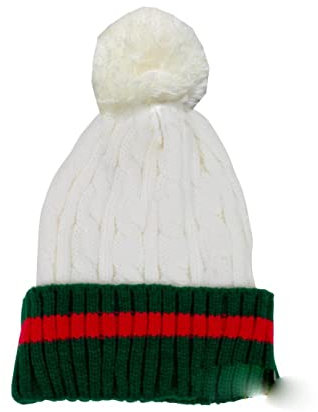 Mr. Gadget Solution® Gorro de mujer acanalado y cálido sombrero - Blanco