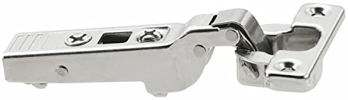 Gedotec Türscharnier Küche Topfband | 2 Stück Blum Clip Top Minischarnier Mittelanschlag | MADE IN AUSTRIA | Modell 71T0650 | Topfbohrung: 26 mm | Scharniere zum Schrauben | mit Kreuz-Montageplatte