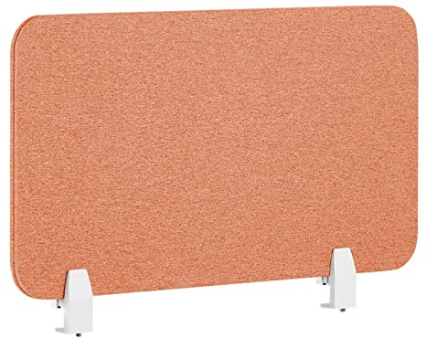 Beliani Schreibtisch Trennwand Akustik Polster rot 80 x 40 cm Schallschutz Wally