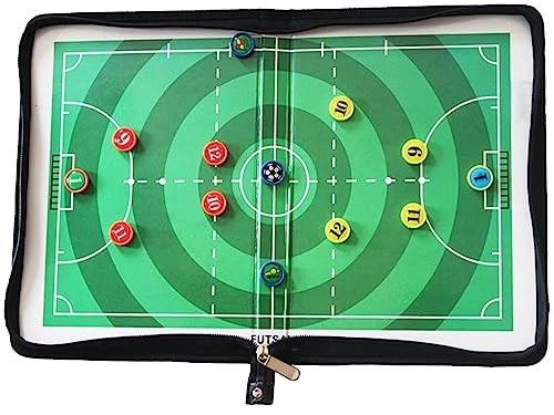 SIDID Professional Taktikfolie Futsal Fußball Magneten, Taktiktafel Fussball for Trainer mit Marker Stift Magneten, Profi Coaching Board für Die Schulung