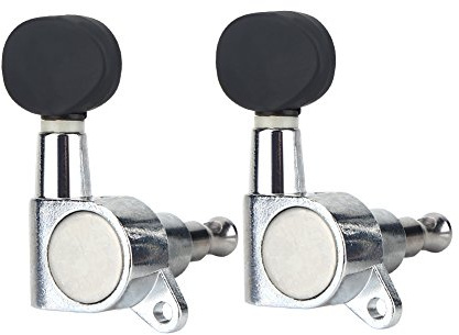 Leapiture 2R 2L Gitarren-Stimmwirbel, Geschlossener Gitarren-Maschinenstimmschlüssel, Stimmgerät, Maschinenkopf, Akustikgitarren-Stimmwirbel Für E- Oder Bassgitarre