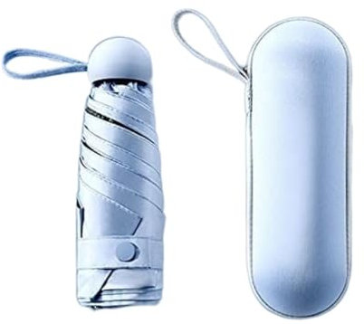 ATMRC Taschenschirme Regenschirme Capsule Mini Regenschirm Frauen Männer Sonne Regenschirme Sonnenschutz UV-faltbarer winddichter fünf haltender Regenschirm Regenschirme