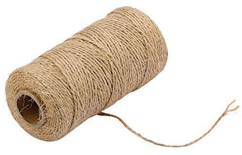 Garten Schnur 100m handgemachte Hanf Leinenschnüre Sackleinen Beine Seilstring DIY Handwerk Kunst Dekoration Geschenkbox Schnur Schnur Hochzeit Tags Dekoration