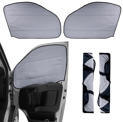 Living in a Bubble Isolierte Verdunkelungsabdeckungen für FIAT Ducato (2014-aktuell), Citroen Jumper, & Peugeot Boxer (Driver/Passenger Door 2014-Current)
