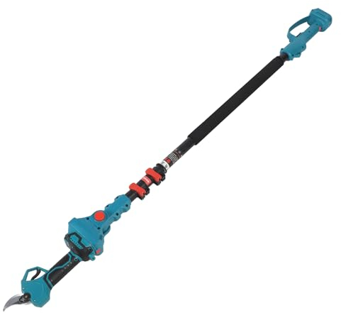 Topyond Sécateur électrique avec perche d'extension, sécateur à tête réglable à 180°, sécateur sans fil avec lames SK5, compatible avec les batteries BL1830B, BL1840B