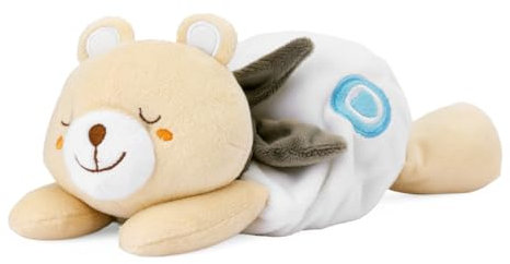 Chicco My Sweet Doudou Orsetto Warm Cuddle, Orsacchiotto in Morbido Velluto, Sacchetto con Sale da Scaldare in Microonde, da Posizionare sul Pancino del Bambino, Calore Aiuta a Calmare Coliche, 0M+