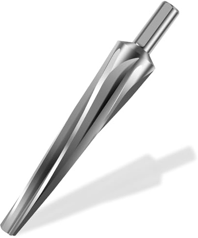 LuLobtg 7 Degree Ball Joint Tapered Reamer HSS Tapered Ball Joint Reamer with 1/2 inch Shank Bridge Construction Reamer Tool Tapered Drill Bit for Steel, Alloy, Aluminum, Copper, Plastic
