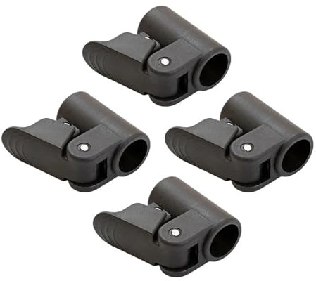 ZYKEJJDDAK 4 Stück Outdoor Camping Zelt Befestigungsclip für Baldachin Klemme Ersatz verstellbare Zeltstange Adapter Anschluss für Zeltstange