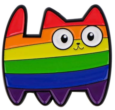 RAMGLYO Pride Pin Regenbogen Ansteckern Gay Pride Inspirierenden Zitaten Regenbogen Herz Anstecker (Rainbow) (C1)