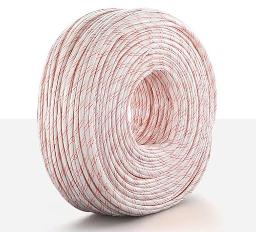 gaine electrique Protection en fibre de verre résistante aux hautes températures, gaine tressée isolante pour protection de câble, diamètre intérieur 1/1,5/2/4/6/10/25/40/60 mm(18mm)