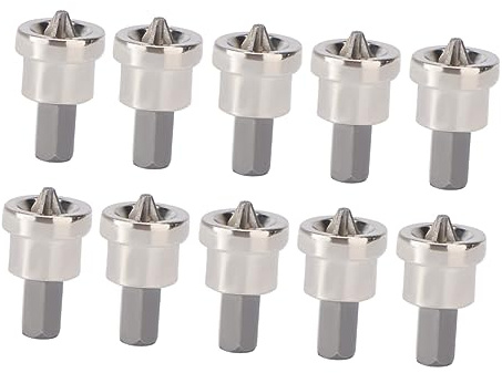 Angoily 10pcs Ph2 Screwdriver Bits Drywall Locating Drill Bits Depth Stop Steel Plasterboard Screws Positioning Set for Drywall Installation