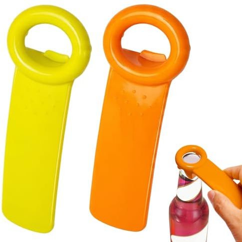 Simsky 2 Stück Deckelöffner für Schraubgläser, Glasöffner Manuell Kunststoffe Glasdeckelöffner Flaschenöffner Vielseitiger Glas Öffner Deckelöffner für Schwache Hände