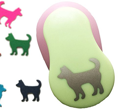 Carykon Papierstanzer, 2,5 cm, Design Hund，Zufällige farben