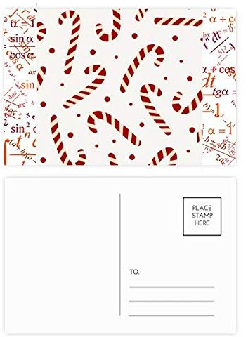 Postkarten-Set mit Krücke, weihnachtliches Motiv, Weiß, 20 Stück