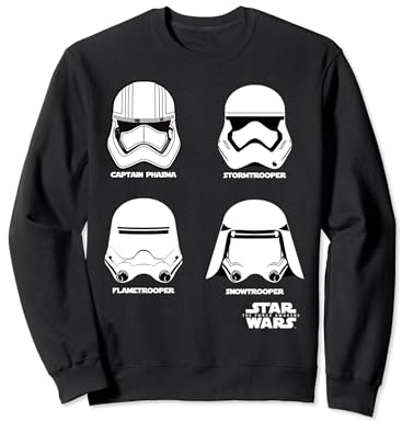 Star Wars The Force Awakens Captain Phasma Trooper Helmets Sweatshirt