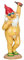 Geschenkestadl Nackter Zwerg Party FKK lustiger Gartenzwerg H 31,5 cm Modell Feierzwerg Figur für Haus und Garten