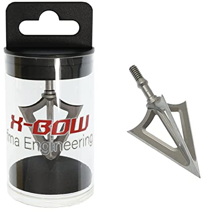 X-Bow FMA Edge, Jagdspitze, zum Aufschrauben auf Pfeile oder Bolzen | extrem langlebig und robust
