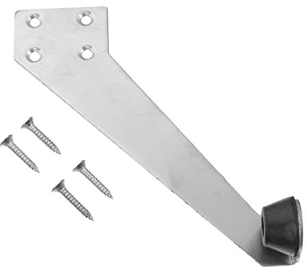NUOBESTY Edelstahl Türstopper Türkeil Rutschfest Türanschlag Links Rechts Schlafzimmer Holz Türhalter Robust Geräuschlos Kompakt