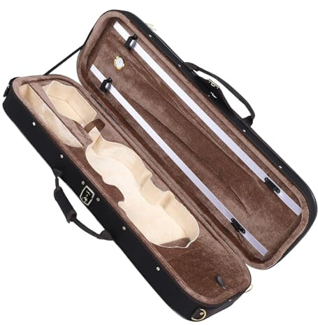 4/4 Größe Violine Box Violinkasten mit Hygrometer Hartschale Violine Fall Rucksack Oxford Tuch Musik Instrument Schutz Fall