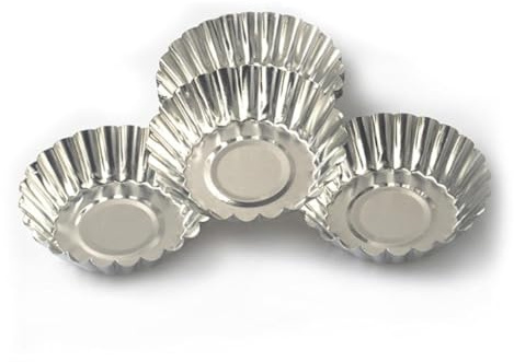 Ciieeo 50pezzi Stampo Per Tart Metallo Antiaderente Mould Per Muffin e Cupcake Strumenti Da Cucina Per Dolci e Torte