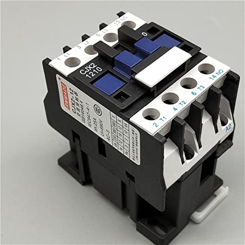 Schütz 3-Phasen-electronic starter-Magnetschütze Relais 1 2a 3p 3-polig 1NO AC 24V 110V 220 Volt 380V Spule CJX2-1210 3 5mm DIN-Schienenmontage Industrieelektrik ZFUGEDRLI (Color : 36vac)