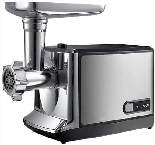 VQIGGTSS Tritacarne Elettrico - Tritacarne Elettrico, tritacarne in Acciaio Inossidabile per insaccatrice Commerciale per Uso Industriale e Domestico