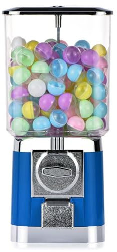 Distributore Automatico di Capsule, distributore Automatico di Caramelle e gomme da Masticare con 200 gusci d'uovo, intervallo di Uscita 25 mm ~ 35 mm, distributore di Palline rimbalzanti Blue
