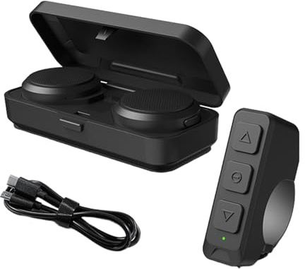 Cuffie wireless per moto, cuffie per equitazione, cuffie con cancellazione del rumore, dispositivo di comunicazione portatile con custodia di ricarica, cuffie da viaggio per