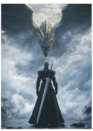 Katomula 100 MTG Kartenhüllen mit 100 Innenhüllen, strukturierte Rückseite Art Sleeves, passend für Karten in Standardgröße - Fantasy Dragon