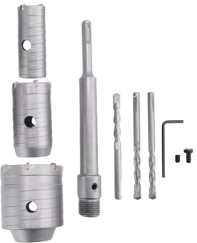 Pesfehhy Broca Eléctrica SDS Plus para Perforar Agujeros en, Apta para Perforar Agujeros en Tuberías de Agua, Aire Acondicionado y Hormigón en de Ladrillos Huecos