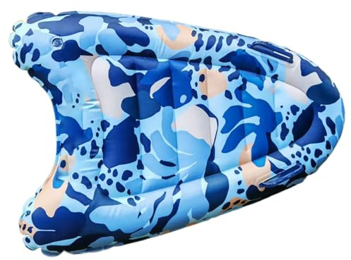 Aufblasbares Surfbrett – Schwimmbrett, leichtes Surfbrett für Erwachsene | Tragbares aufblasbares Schwimmbrett für Pool, Garten, See, Sommer-Wassersportausrüstung für Strandurlaub, Männer und Frauen
