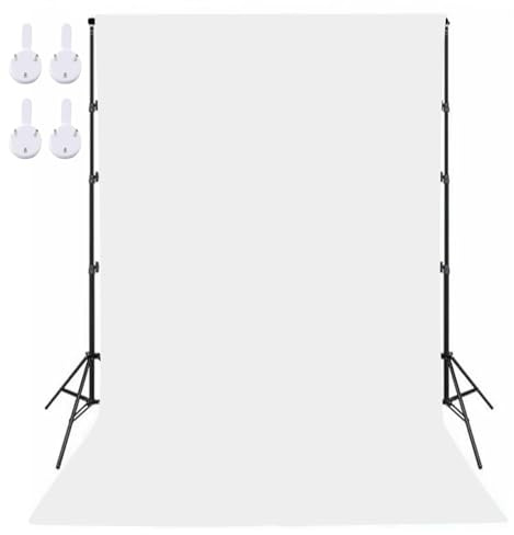 Fotohintergrund Weiss, Photo Background Hintergrund für Webcam Fotohintergrund Weiß Weißer Hintergrund Fotografie(2 x 3M