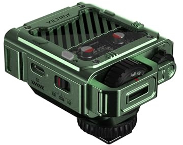 VILTROX Mini Kamerablitz für Nikon Kamera, TTL-Blitz GN16,1800mAh Akku,26W/s Vollleistung,1s Recycle,S1/S2 optische Steuerung Kompatibel mit Nikon,Grün(Z3-N)