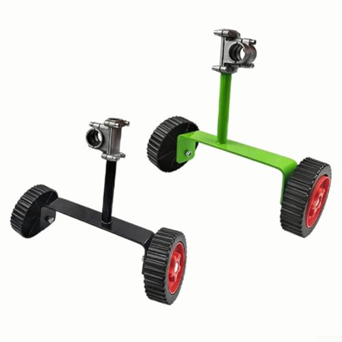 Ruote ausiliarie resistenti per decespugliatori Walk Behind con altezza di montaggio regolabile per un funzionamento regolare su terreni irregolari (rosso)