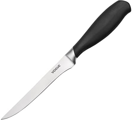 Vogue Soft Grip Boning Knife St/St - 130mm 5
