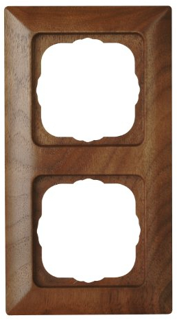 Kopp Abdeckrahmen 2-fach Milano nussbaum